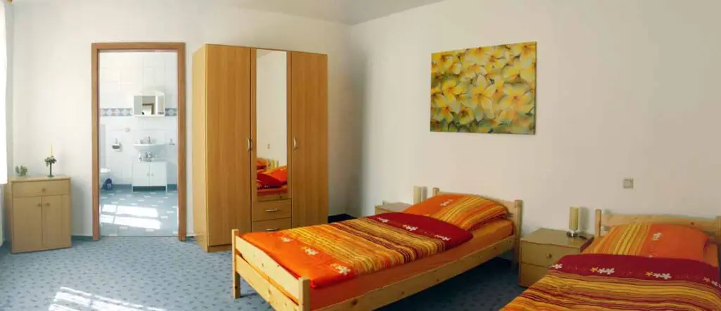 Schlafzimmer im Apartment "Wipper"